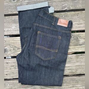 Lee Men’s Raw Dark Blue Slim Straight Jeans